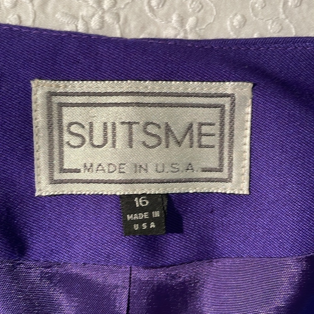 Suitsme Woman’s Purple Business Suit 16 Midi lined - Picture 13 of 16